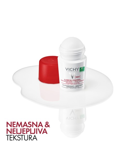 Vichy Deodorant Clinical Control Roll-on dezodorans protiv neugodnih mirisa do 96h (white) Vichy Deodorant Clinical Control Roll-on dezodorans protiv neugodnih mirisa do 96h (white)
