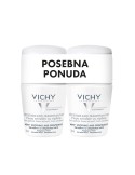 Vichy Deodorant Roll-on dezodorans za regulaciju znojenja do 48h za osjetljivu kožu Duo Promo pakiranje (bijeli)