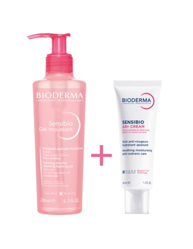 Sensibio Pjenušavi gel 200 ml + Sensibio AR+ krema 40 ml Promo pakiranje