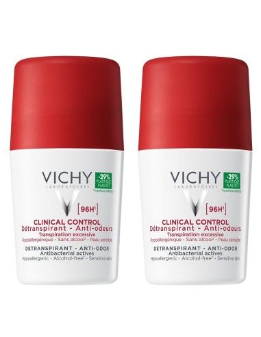 Vichy Deo-Duo paket - Roll-on CLINICAL CONTROL dezodorans, testiran za kontrolu prekomjernog znojenja do 96h