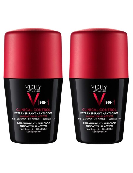 Vichy Homme Deo-Duo paket: Clinical Control roll-on dezodorans testiran za kontrolu prekomjernog znojenja do 96h Vichy Homme Deo-Duo paket: Clinical Control roll-on dezodorans testiran za kontrolu prekomjernog znojenja do 96h