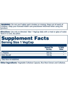 Solaray L-Theanine 200 Mg with Green Tea kapsule 2