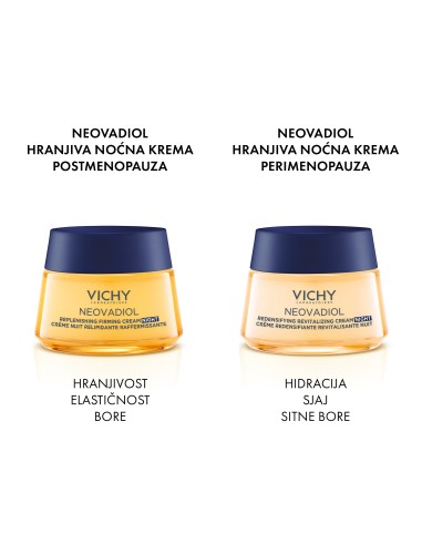 Vichy Neovadiol Hranjiva noćna njega za čvrstoću kože u postmenopauzi s omega kiselinama Vichy Neovadiol Hranjiva noćna njega za čvrstoću kože u postmenopauzi s omega kiselinama