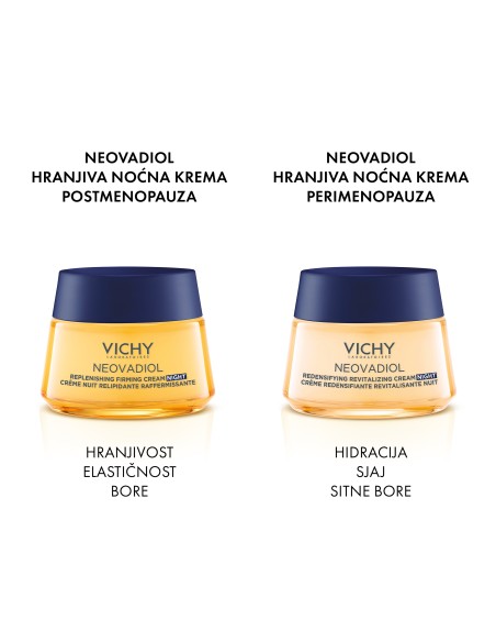 Vichy Neovadiol Hranjiva noćna njega za čvrstoću kože u postmenopauzi s omega kiselinama Vichy Neovadiol Hranjiva noćna njega za čvrstoću kože u postmenopauzi s omega kiselinama