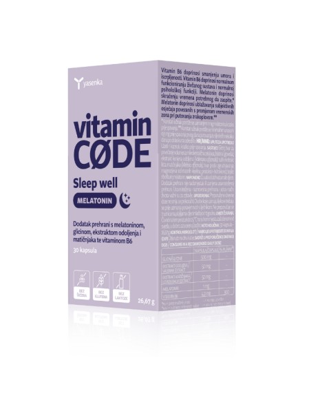 Yasenka Vitamin Code Sleep Well Melatonin kapsule