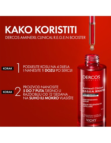 Vichy Dercos Aminexil Clinical R.E.G.E.N Booster Serum za obnovu kose