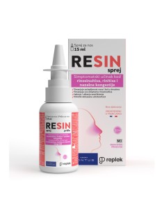 Resin sprej za ublažavanje rinosinusitisa, rinitisa i nazalne kongestije