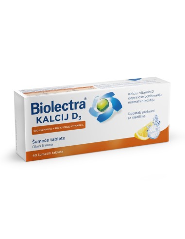 Hermes Biolectra Kalcij D3 šumeće...