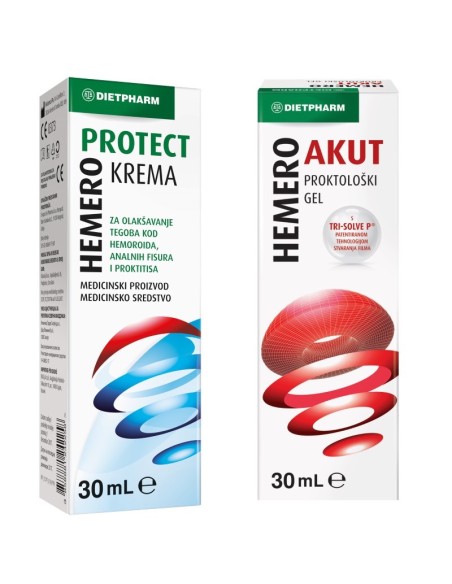 Dietpharm Hemero protect krema + Hemero Akut na poklon
