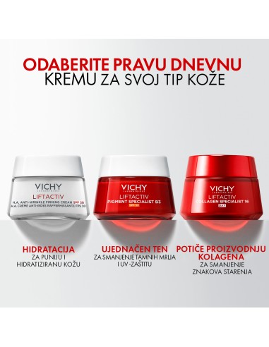 Vichy Liftactiv B3 Anti-Dark spots krema protiv hiperpigmentacijskih mrlja i bora SPF 50 Vichy Liftactiv B3 Anti-Dark spots krema protiv hiperpigmentacijskih mrlja i bora SPF 50