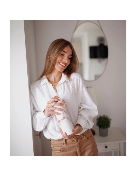 Equa staklena boca navlaka od umjetne kože, BPA free