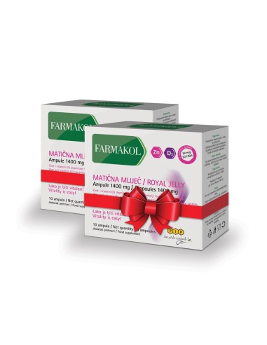 Pip Farmakol Matična mliječ ampule 1+1 Promo pakiranje Pip Farmakol Matična mliječ ampule 1+1 Promo pakiranje