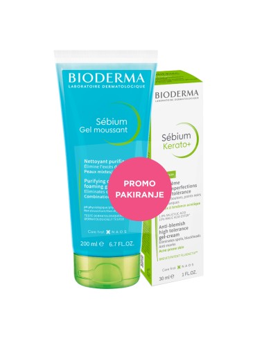 Bioderma Sebium rutina za masnu kožu sklonu aknama Promo pakiranje