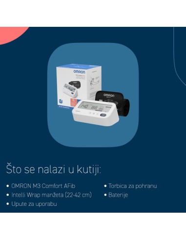 Omron tlakomjer M3 Comfort Afib za nadlakticu