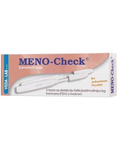 Salveo Veda Lab Meno Check 2 testa za detekciju folikulostimulirajućeg hormona (FSH) u mokraći
