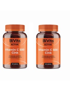 Abela BiVits Activa C500 Cink tablete 1+1 Promo pakiranje, dodatak prehrani