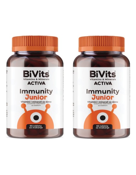 Abela BiVits Activa Immunity junior tablete za žvakanje 1+1 PROMO