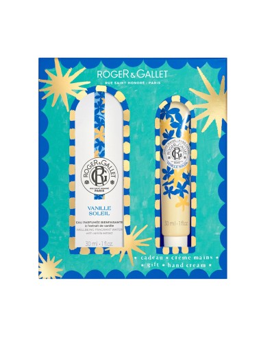 Roger & Gallet Božični Set 2025 mirisna vodica + krema za ruke Vanilija Promo pakiranje
