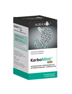 Auraxol KarboMint Plus kapsule, dodatak prehrani