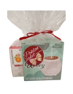 Gisa Difuzer Wavy + Pranarom eterično ulje naranča i đumbir Promo pakiranje