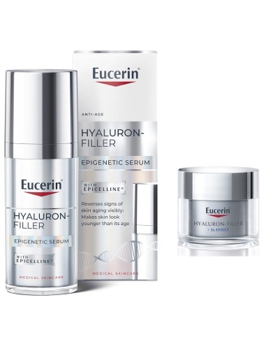Eucerin Hyaluron-Filler Epigenetic serum + noćna krema Promo pakiranje