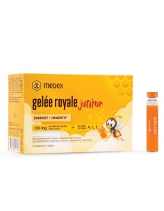 Medex Gelee Royale junior ampule, dodatak prehrani 2 kom + POKLON Betaimmune Junior 2
