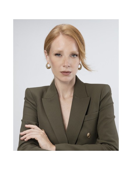 Farma Bijoux Hipoalergene naušnice Bug Hoops Gold Wow4