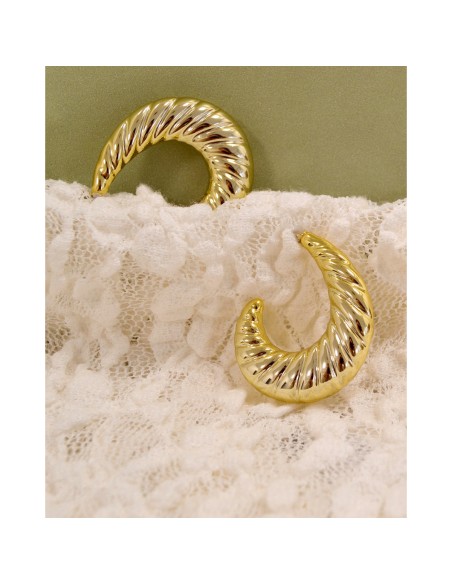 Farma Bijoux Hipoalergene naušnice Bug Hoops Gold Wow4