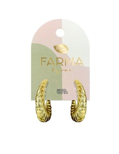 Farma Bijoux Hipoalergene naušnice Bug Hoops Gold Wow4