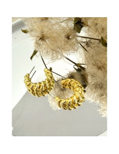 Farma Bijoux Hipoalergene naušnice Beauty Hoops Gold Wow6 2