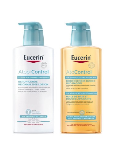 Eucerin AtopiControl Losion za tijelo + Ulje za tuširanje Promo pakiranje