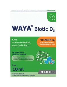 Medis Waya Biotic D3 kapi za novorođenčad, dojenčad i djecu, dodatak prehrani