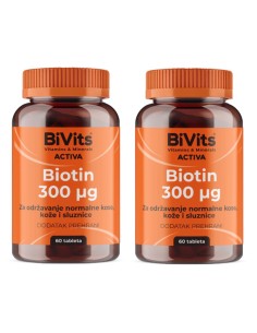 Abela BiVits Activa Biotin kapsule 1+1 Promo pakiranje, dodatak prehrani