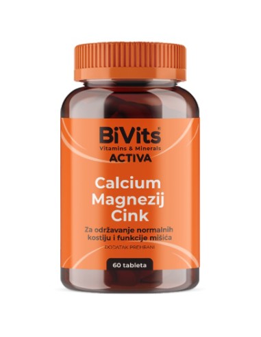 Abela BiVits Activa Calcium Magnezij Cink tablete