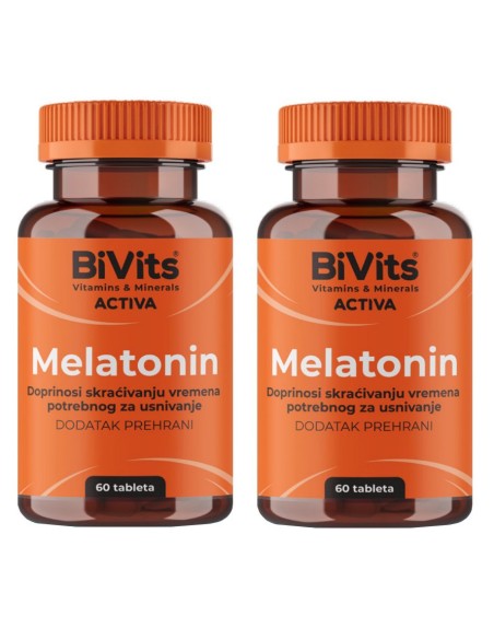 Abela BiVits Activa Melatonin tablete 1+1 Promo pakiranje, dodatak prehrani