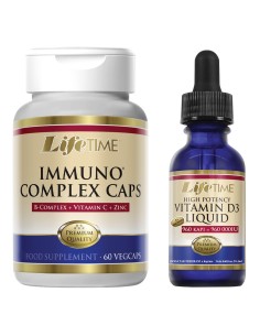 LifeTime Immuno Complex kapsule + Vitamin D3 kapi Promo pakiranje, dodatak prehrani