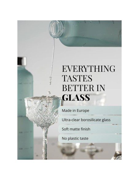 Equa staklena boca Water O'clock