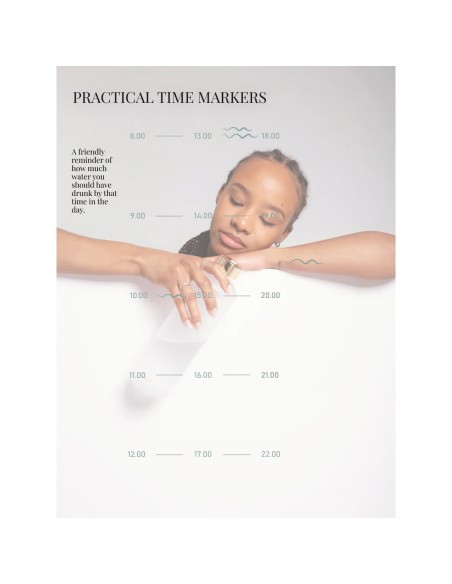 Equa staklena boca Water O'clock