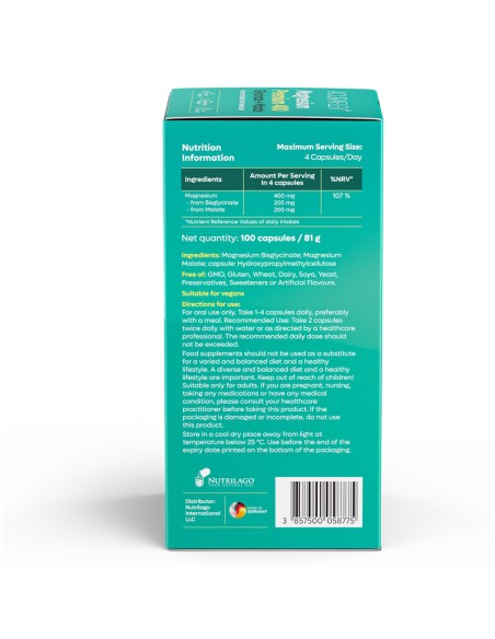 Nutrilago Acuraflex Magnesium Premium 400, dodatak prehrani