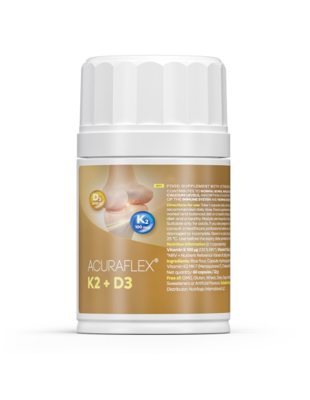 Nutrilago Acuraflex K2 + D3 kapsule, dodatak prehrani