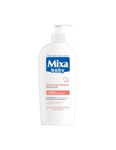 Mixa Baby gel za kupanje bogat lipidima, bez sapuna, za tijelo i kosu 400 ml