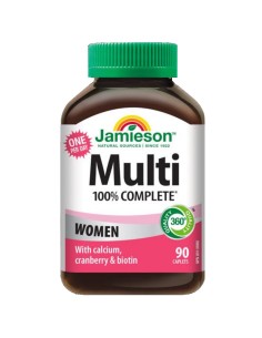 Jamieson Multivitamini 100% Complete za žene tablete, dodatak prehrani