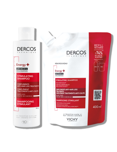 Vichy DERCOS šampon protiv ispadanja kose 200 ml + eko punjenje protiv ispadanja kose