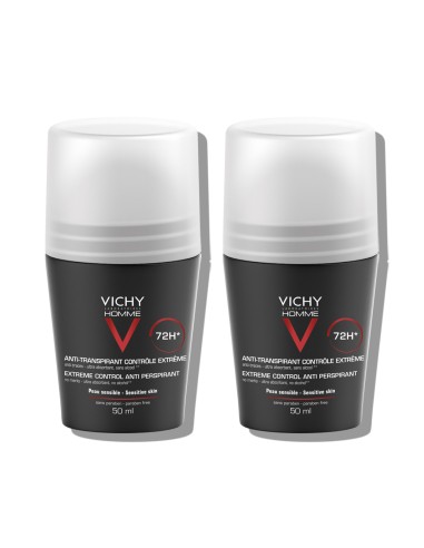 Vichy Homme Deo-Duo paket - Antiperspirant roll-on za zaštitu od znojenja do 72h