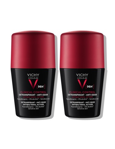 Vichy Homme Deo-Duo paket: Clinical Control roll-on dezodorans testiran za kontrolu prekomjernog znojenja do 96h