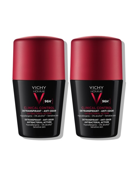 Vichy Homme Deo-Duo paket: Clinical Control roll-on dezodorans testiran za kontrolu prekomjernog znojenja do 96h