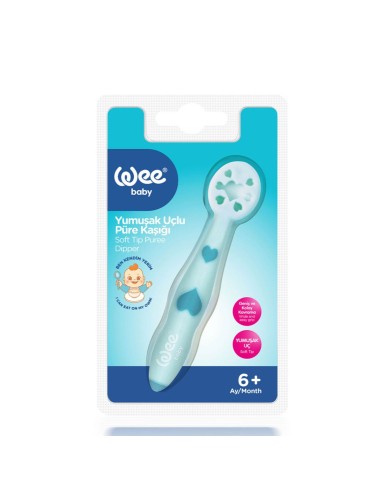 Wee Baby Žlica za samostalno hranjenje s mekanim vrhom