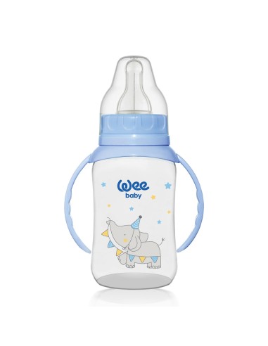 Wee Baby Bočica za hranjenje s ručkama, plastična, 150 ml