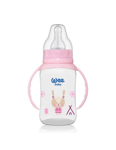 Wee Baby Bočica za hranjenje s ručkama, plastična, 150 ml