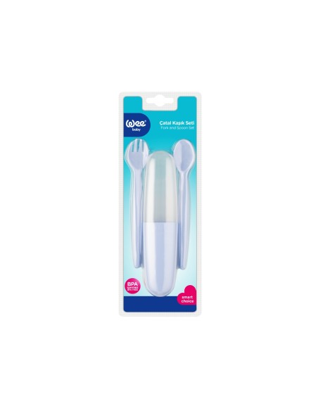 Wee Baby Putni pribor za jelo (vilica, žlica, kutija)